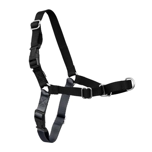 PetSafe Easy Walk Harness, No Pull Dog Harness, Charcoal Gray, Medium/Large