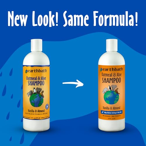 earthbath Oatmeal & Aloe Dog Shampoo, Itchy, Dog Wash, 16 Oz