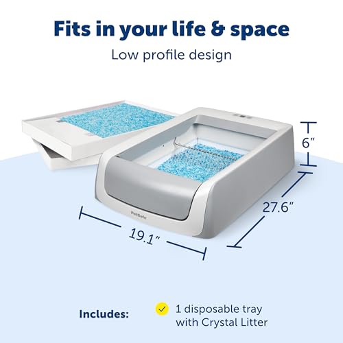 PetSafe ScoopFree Crystal Pro Legacy Self-Cleaning Litter Box, Uncovered