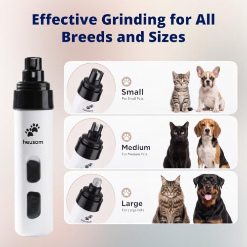 Heusom Silent Groom Pro Pet Nail Grinder