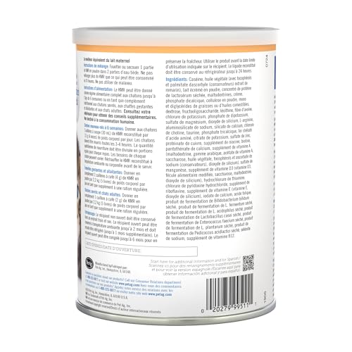 PetAg KMR Kitten Milk Replacer Powder - 12 oz - Powdered Kitten Formula with Prebiot