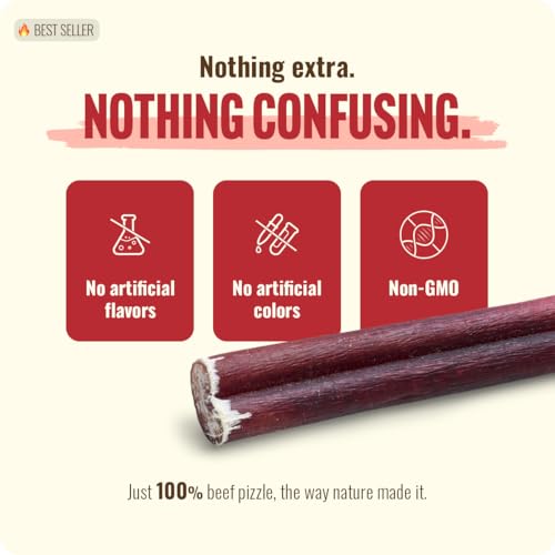 Natural Farm Bully Sticks, Odor-Free, (6 Inch (12 oz)