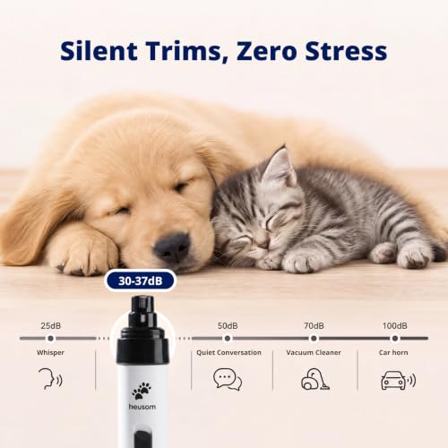 Heusom Silent Groom Pro Pet Nail Grinder