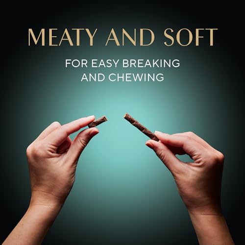 Sheba Meaty Tender Sticks Cat Treats, Chicken, Salmon, & Tuna, 70 Count (7 oz)