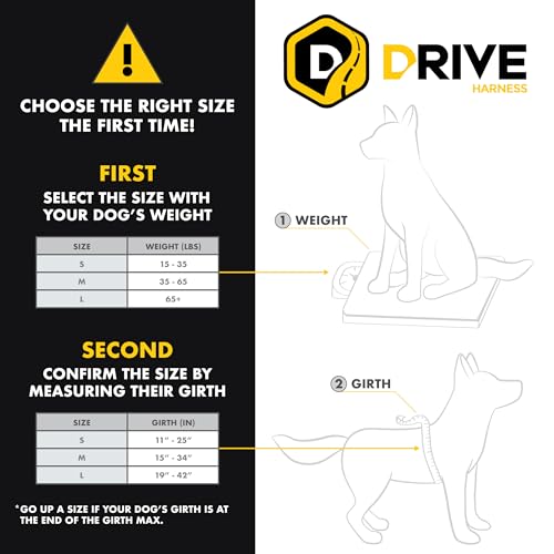 EzyDog Drive Dog Car Harness, Crash Tested and Certified - Medium