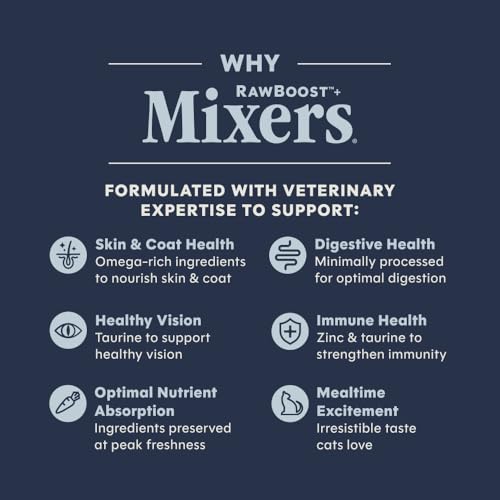 Instinct Raw Boost Mixers Freeze Dried Raw Cat Food Topper, Grain Free Cat Food T