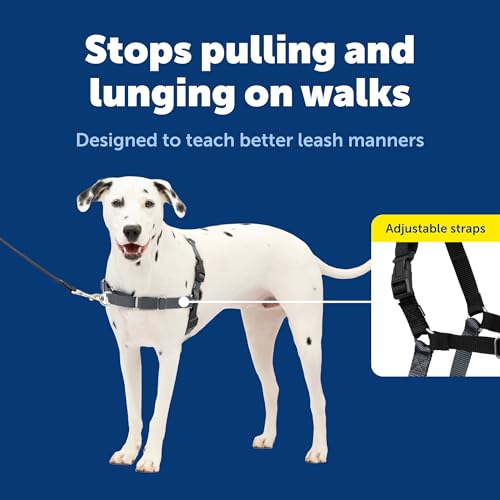 PetSafe Easy Walk Harness, No Pull Dog Harness, Charcoal Gray, Medium/Large