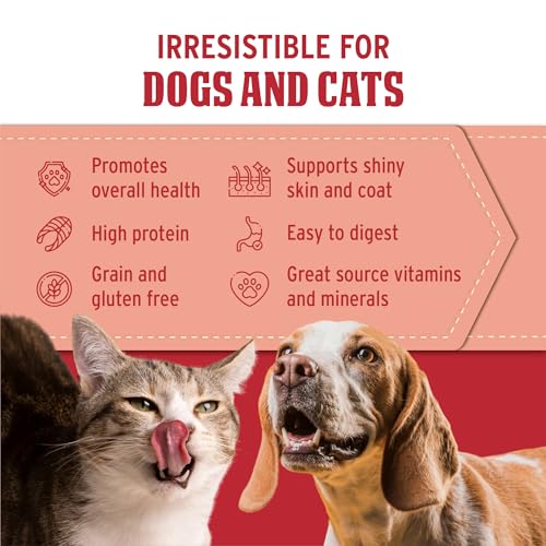 Nutri Bites Freeze Dried Salmon Dog & Cat Treats, Single Ingredient (14 oz)