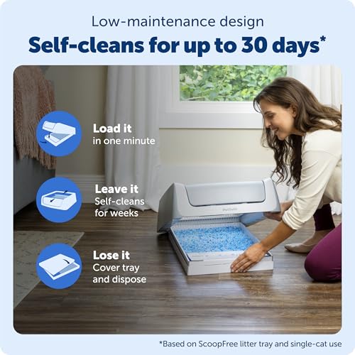 PetSafe ScoopFree Crystal Pro Legacy Self-Cleaning Litter Box, Uncovered