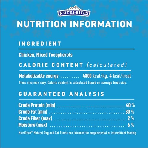 Nutri Bites Freeze Dried Chicken Dog & Cat Treats, Single Ingredient