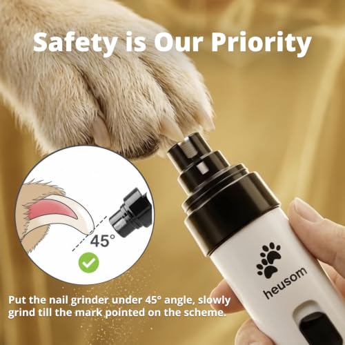 Heusom Silent Groom Pro Pet Nail Grinder