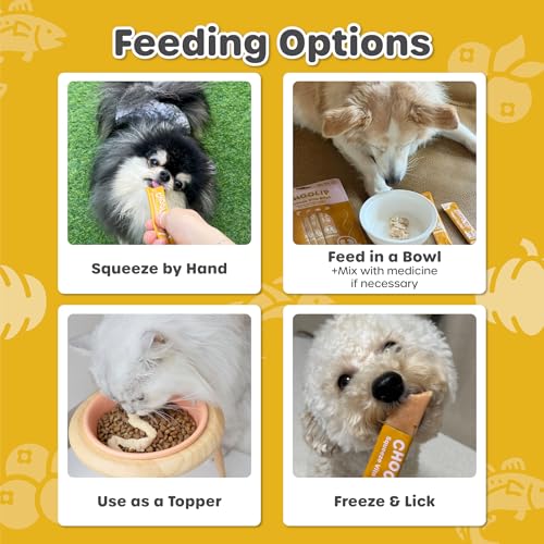 Choolip Squeeze Vita Stick Lickable Cat and Dog Treats, 7-Count Kidney Support, Tu (2.5 oz)