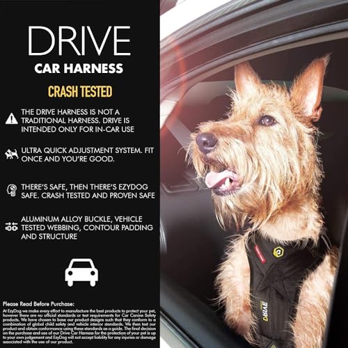 EzyDog Drive Dog Car Harness, Crash Tested and Certified - Medium