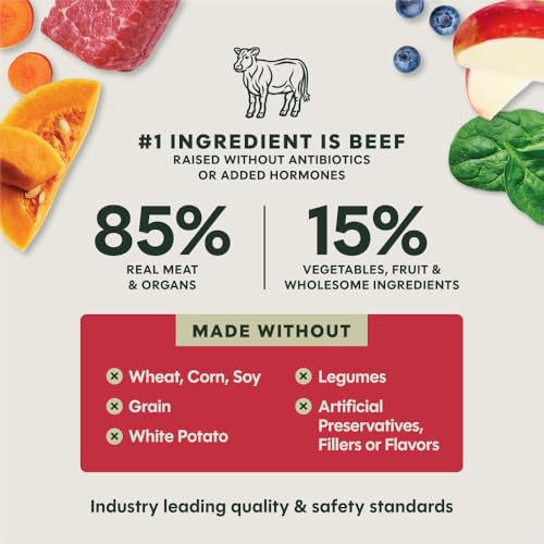 Instinct Freeze Dried Raw Meals Grain Free Dog Food, Dry, Freeze Dried, Raw, Beef