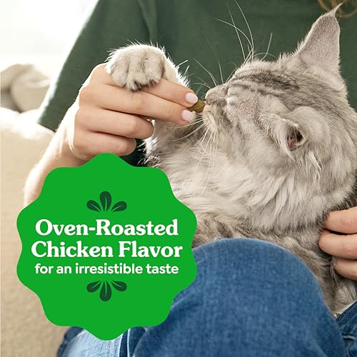 Greenies Feline Natural Dental Cat Treats, Roasted Chicken Flavor (9.75 oz)