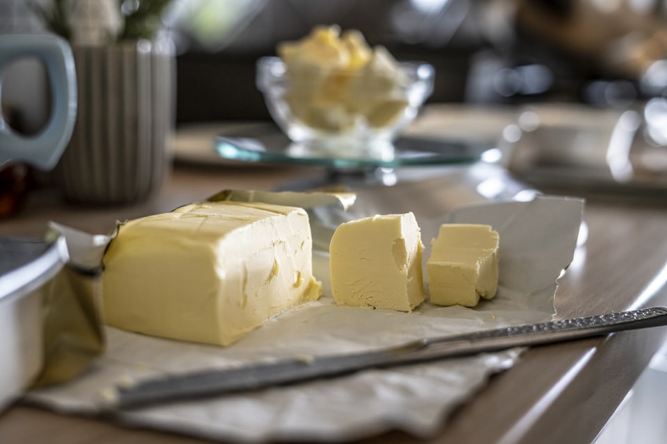 Butter that is too fatty for dog treats