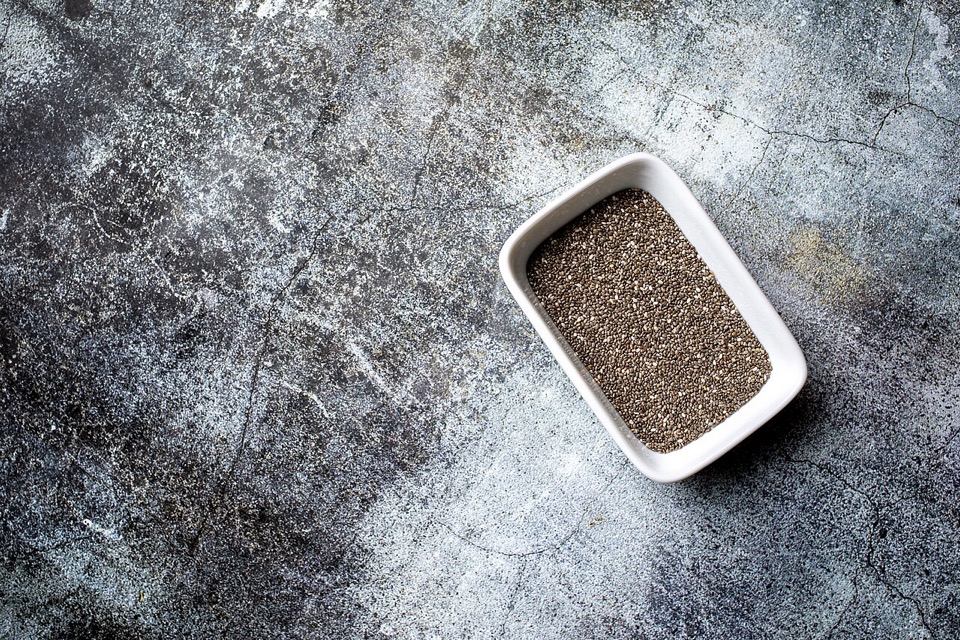 Soaked plain chia seeds