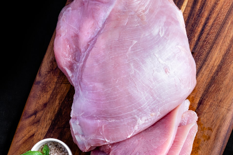 Cooked chicken bones that should not be fed to dogs