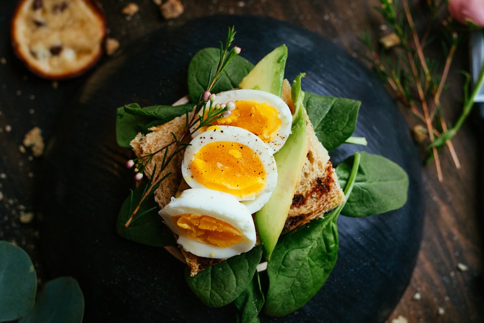 Peeled hard boiled eggs prepared as a plain dog snack