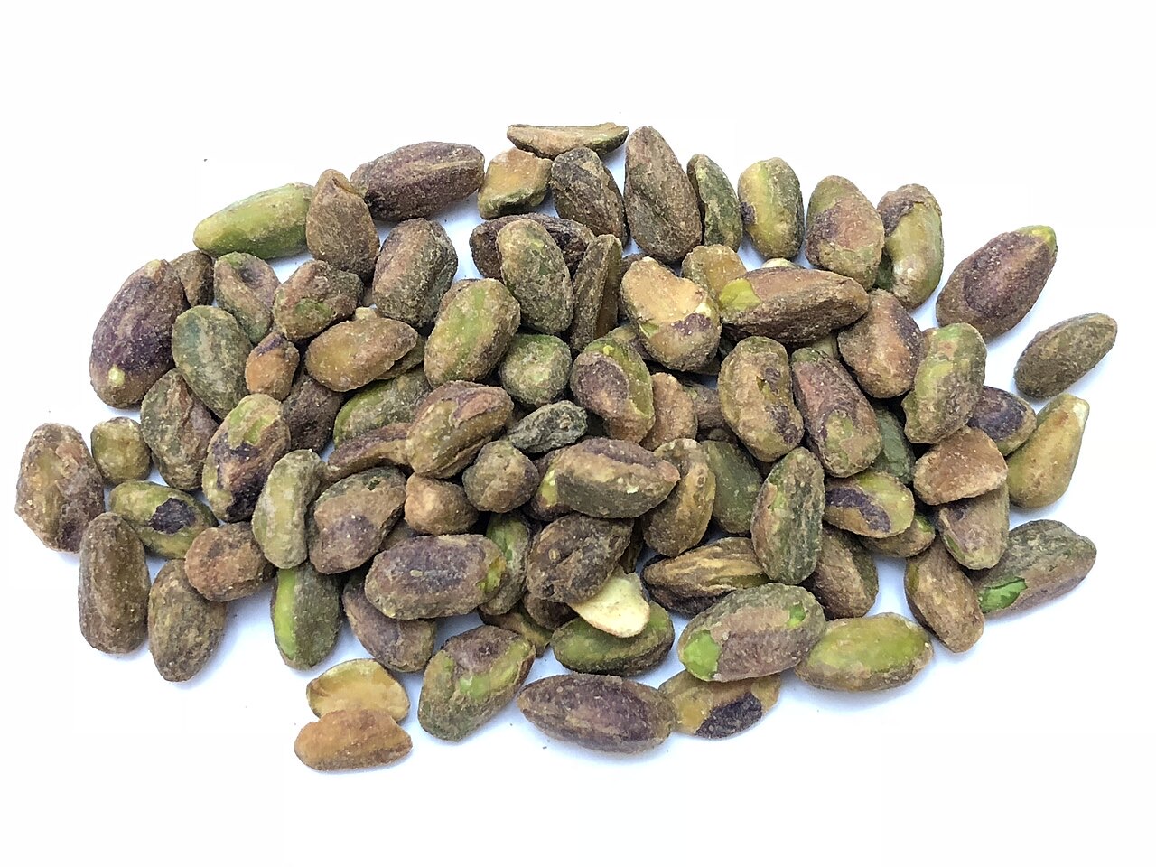 Salted pistachio nuts in shells