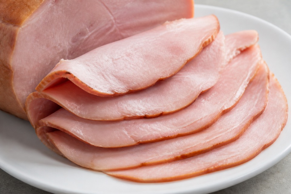 Sliced cured salami