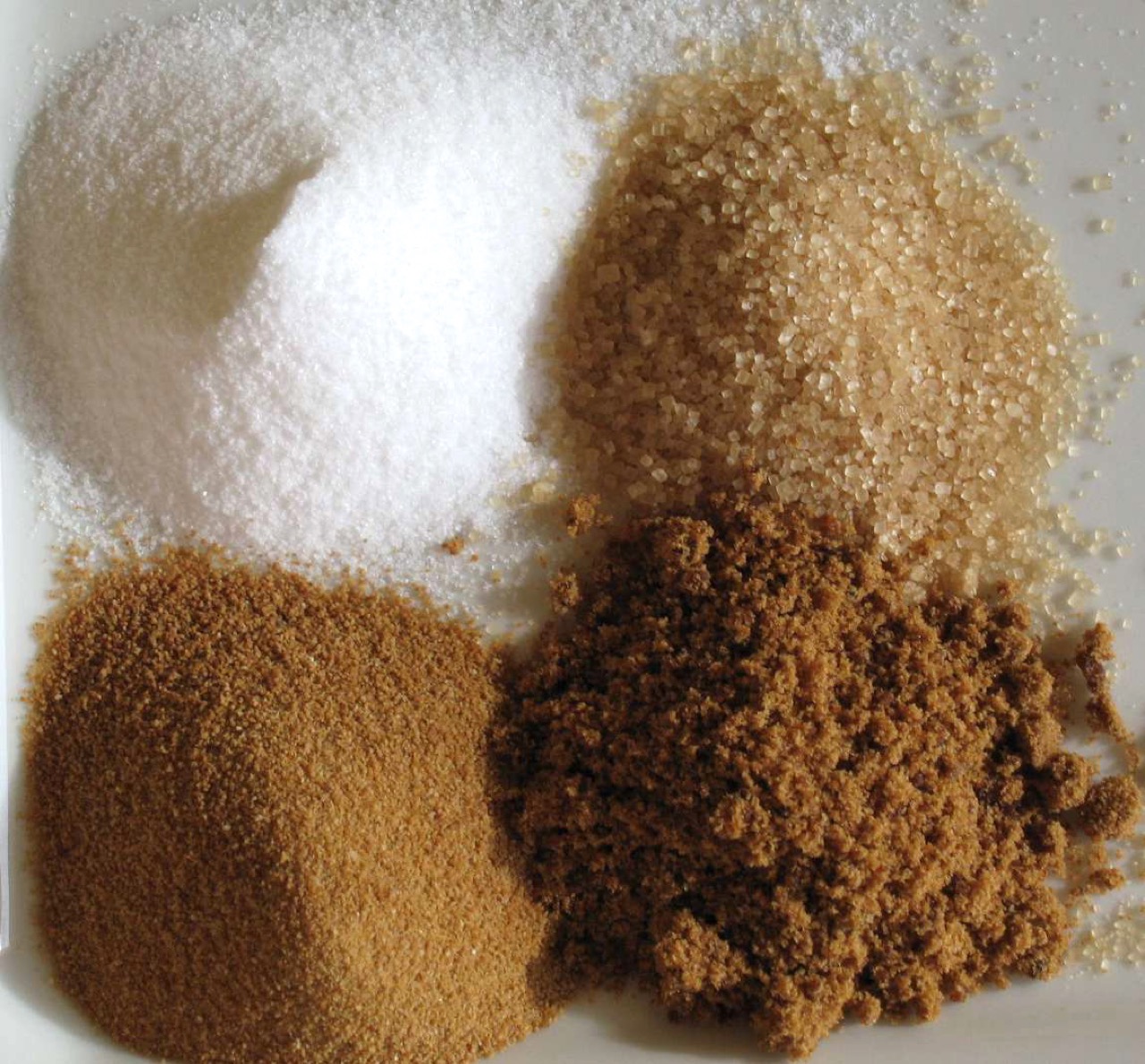 Table sugar, syrups, and sugary desserts