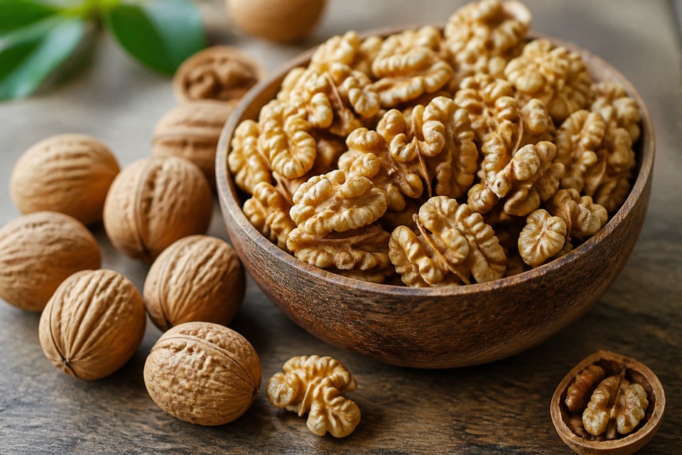 Walnuts kept away from a dog